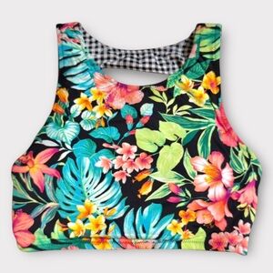 Tommy Bahama Fleur De Flora Reversible High Neck Bikini Top